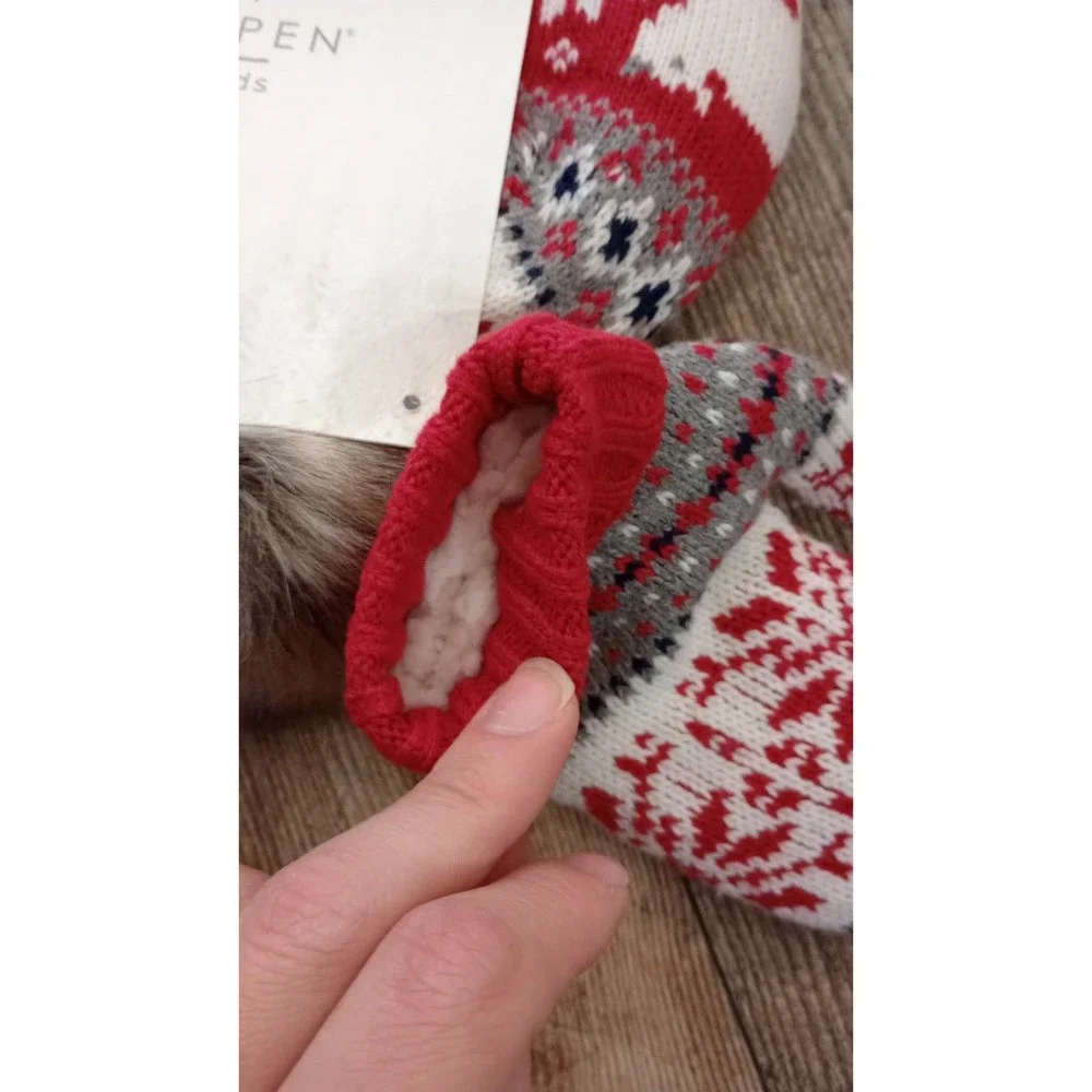 New Aspen Kids Holiday Hat & Mittens Set